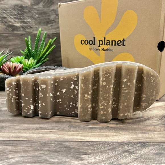 NIB Cool Planet By Steve Madden Restt Faux Shearling Bootie 8.5M Grey Fab - Picture 9 of 12